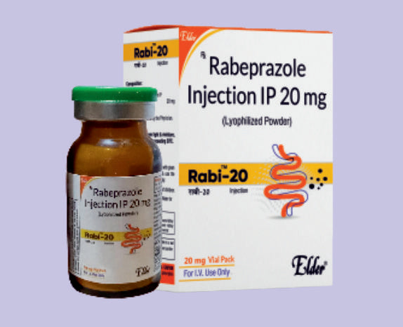 RABI 20MG INJ VIAL ( Rabeprazole Sodium 20mg ) by Elder